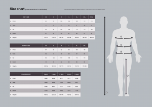 SELECT 2 Size guide